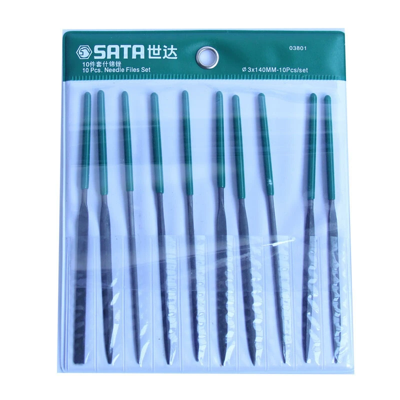 Инструменты Shida Набор файлов в ассортименте из 10 предметов Мини-набор небольших файлов 3X140 мм Многофункциональный файл 03801