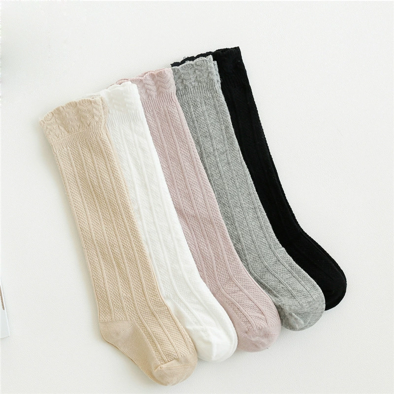 Children's high boots for new born, knee socks, combed cotton