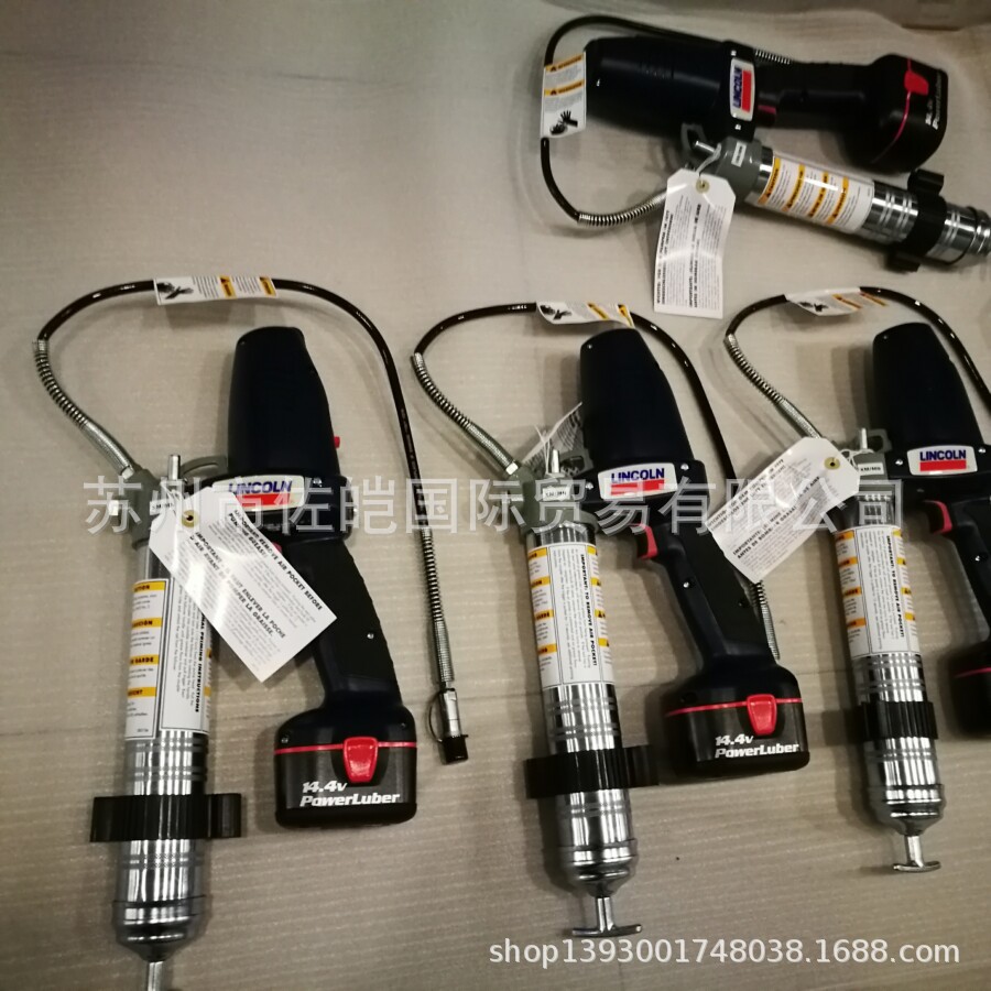 LINCOLN品牌原装手持充电式1400型号充电式黄油枪 电动加油枪