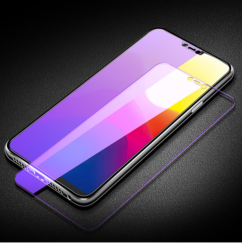 Applicable 8plus Tempered Film iPhone13 Full Screen Purple Film Apple 15 Anti Blue Light Mobile Phone Glass Film 14 Applicable 8plus Tempered Film iPhone13 Full Screen Purple Film Apple 15 Anti Blue Light Mobile Phone Glass Film 14