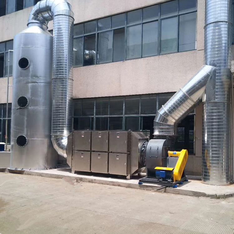 不锈钢喷淋塔 304洗涤塔 有机废气处理设备 光催化处理设备