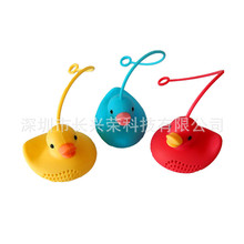 跨境新款小鸭子泡茶器茶滤 硅胶鸭子茶漏 动物大象海牛泡茶器