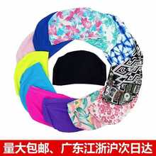 厂家批发男女通用成人泳帽 不勒头游泳馆花色黑色纯色布泳帽