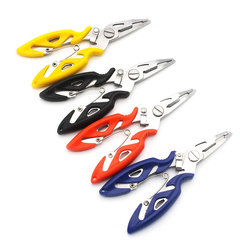 Small stainless steel curved mouth fish control pliers 13cm53g line cutting open loop fish control device Luya pliers tool