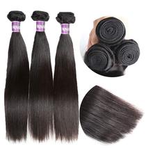 厂家批发真发假发巴西真发发帘直条真人发帘10AHuman Hair Bundle