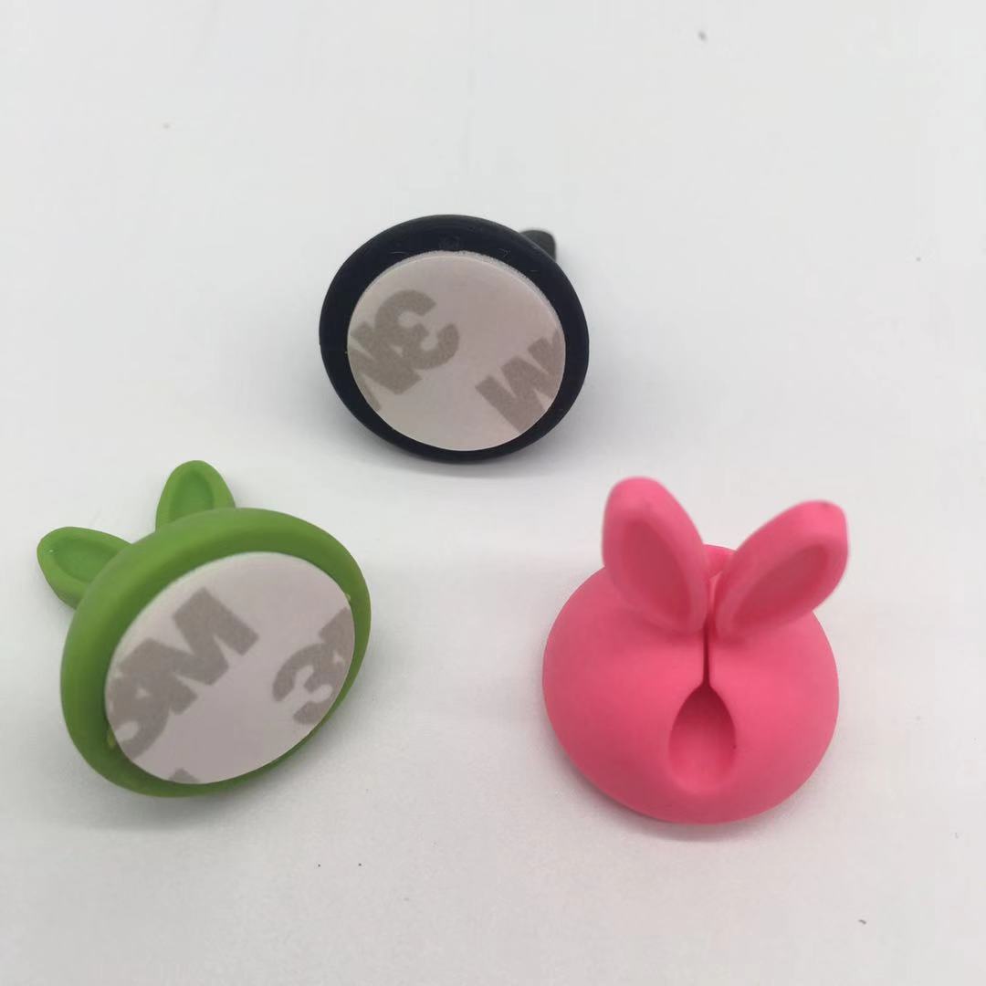 3M胶 小兔子固线夹 TPR固线器 彩色绕线器 线扣