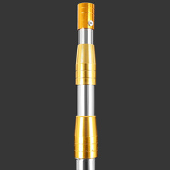 Multi-size Stainless Steel Scoop Net Rod, Gold-Plated Reinforced Scoop Net Rod, Three-Section Telescopic Competitive Net Rod, Wholesale