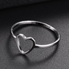 Accessory, fashionable ring heart shaped, European style, simple and elegant design, wholesale