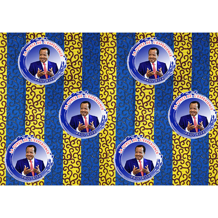 潍坊捷隆加工直销非洲全渗透蜡染布特殊花型总统选举人头花样制作