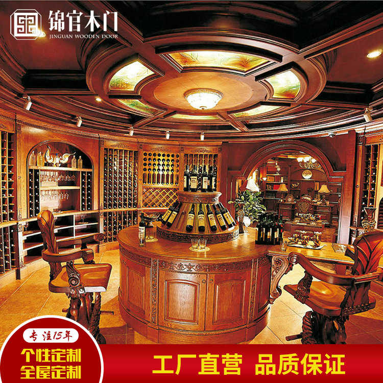 Chengdu Manufacturers Supply Solid Wood Wine Cabinets, European-Style Furniture Wine Cabinets and Racks, Living Room Wine Cabinets Can Be Designed and Customized