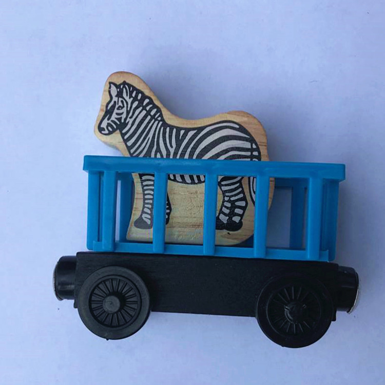 Juguete de Madera Magnético de Coche para Niños y Niñas, Tren Pequeño Educativo, Set de Modelo de Coche de Juguete, Venta al por Mayor