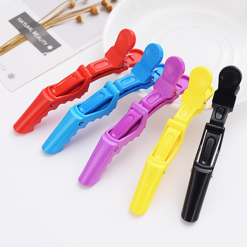 Multi-functional hair styling clip positioning partition alligator clip long mouth clip crane mouth clip curly hair stylist's choice