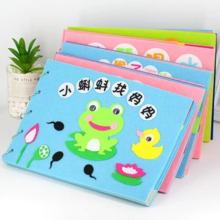 不织布自制绘本手绘故事图书亲子幼儿园儿童手工diy制作材料包