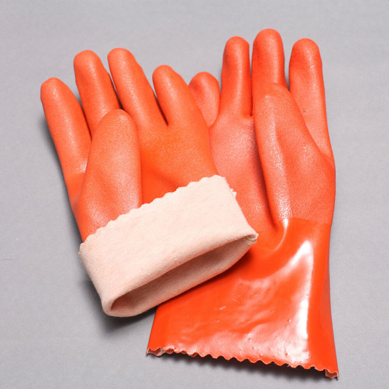 销售海瑞森PVC浸塑手套 磨砂防滑耐磨工业耐油劳保手套批发