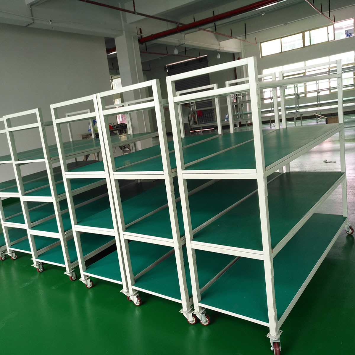 Electronic aging rack mobile test rack power test bench anti-static assembly line workbench product aging rack 2