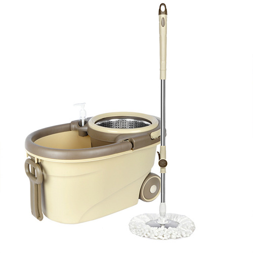 Household dual-drive rotating mop self-wringing floating bucket with detachable wheels lazy person hands-free rotating mop bucket