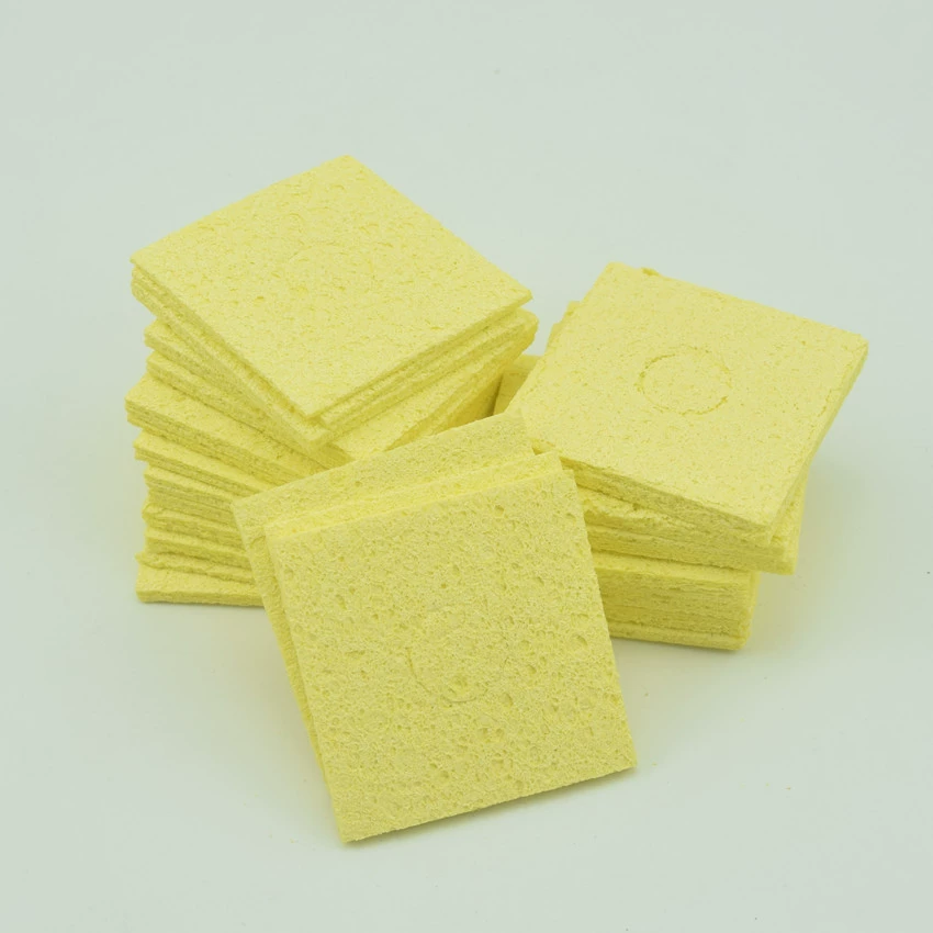 6 см * 6 см желтая 60 Вт электрическая железная губка термостойкая губка паяльник головка губка Чистящая губка в дополнение к оловянной губке