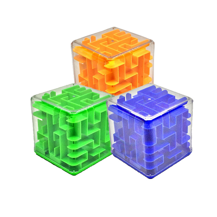 Juguete de inteligencia de educación temprana para niños 3D laberinto tridimensional alcancía 8,5 cm juego creativo laberinto de cubo de Rubik