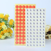 厂家1.4cm直径内衣服装大小尺码号码不干胶贴纸标签当天发货