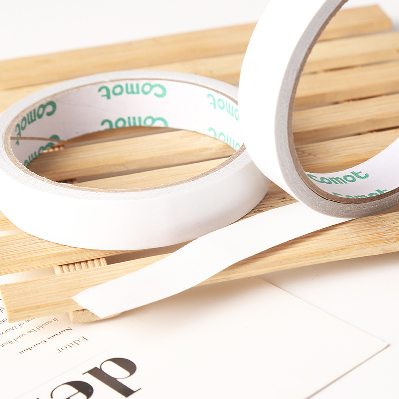 白色泡沫双面胶1.8cm带泡棉双面带墙固定胶胶布学生用品批发