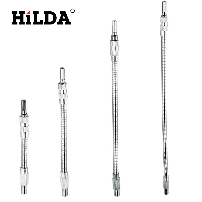 Taladro de carga Hilda eje flexible de metal eje flexible destornillador cabeza biela multi-ángulo de trabajo rectificado eléctrico eje flexible