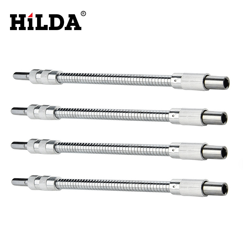 Taladro de carga Hilda eje flexible de metal eje flexible destornillador cabeza biela multi-ángulo de trabajo rectificado eléctrico eje flexible