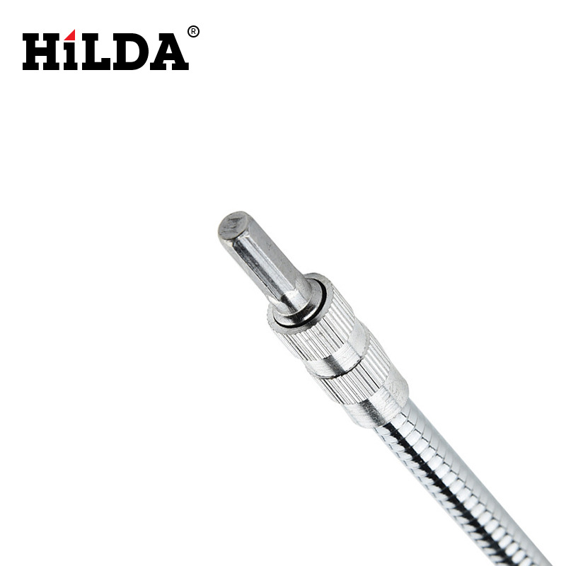 Taladro de carga Hilda eje flexible de metal eje flexible destornillador cabeza biela multi-ángulo de trabajo rectificado eléctrico eje flexible