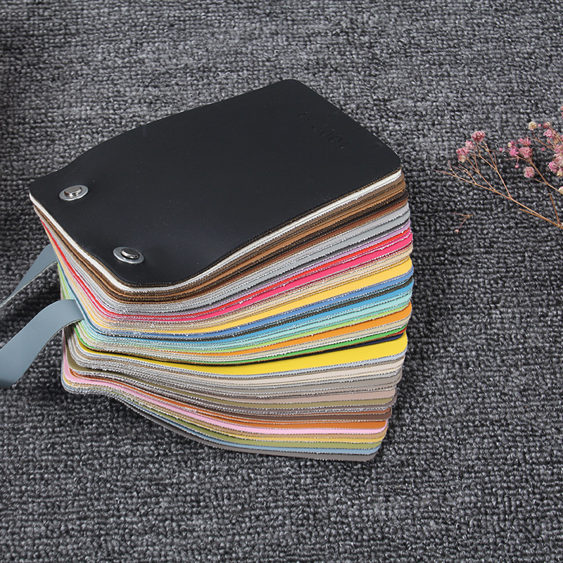 纳帕纹皮料 批发硬软包仿皮沙发PU革 批发细纹平纹皮革面料人造革