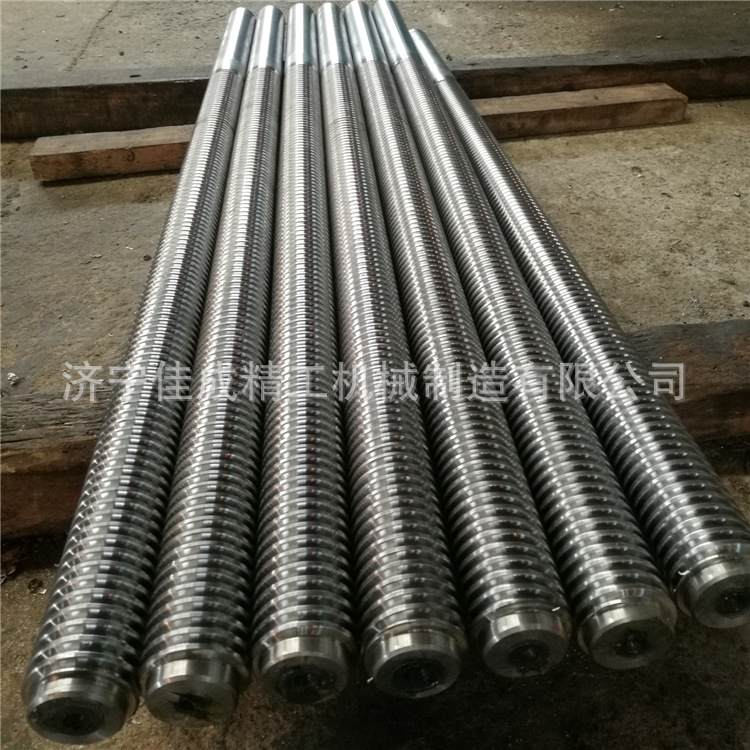 机床丝杆批发梯形矩形锯齿螺纹加工φ20-150大螺距正反牙厂家直销