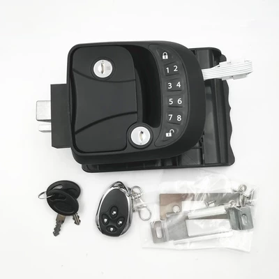 RV lock light plastic electronic combination lock RV flat American torch shaped RV handle lock