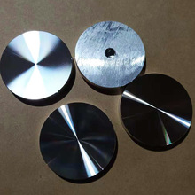 铝型材配件家具铝饼25X12XM6实心玻璃圆形茶几轴承铝饼厂家定制