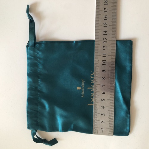Green satin storage bag satin drawstring bag gift bag satin drawstring pocket anti-satin drawstring pocket black