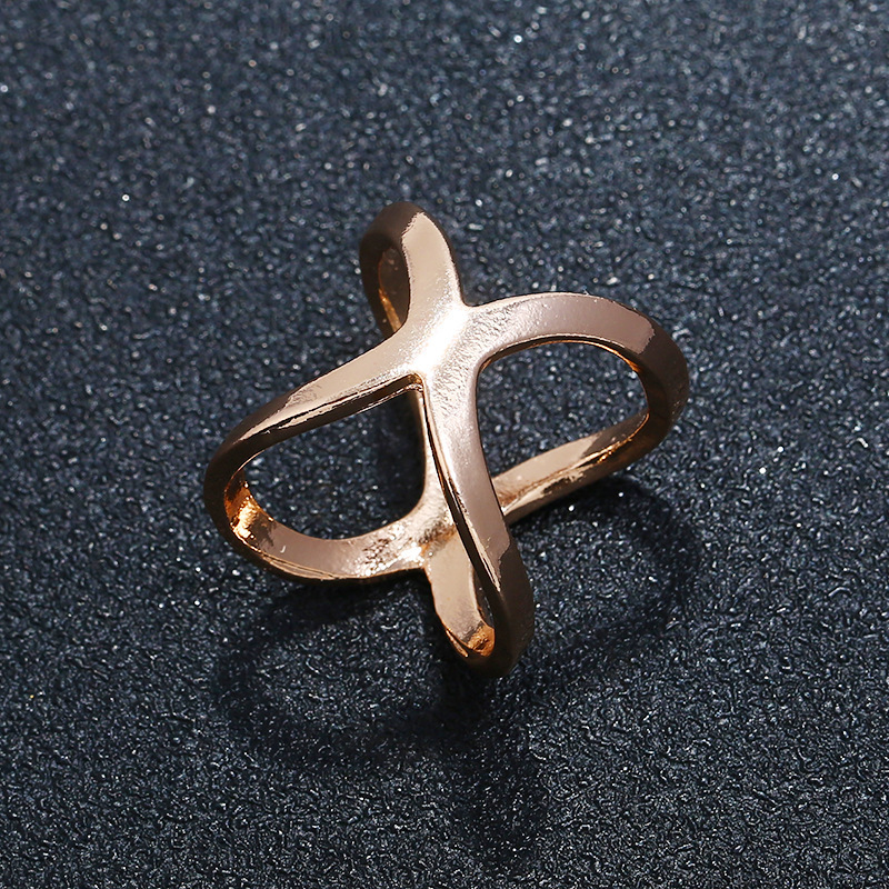 Transfronterizo europeo y americano nueva Cruz multiusos hueco simple bufanda de tres anillos hebilla en forma de X bufanda cuadrada bufanda chal hebilla