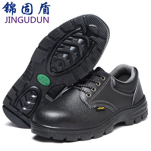 Labor protection shoes, men's steel toe caps, anti-smash, anti-puncture, lightweight, wear-resistant, acid and alkali resistant, safety work shoes, thickened cowhide wholesale