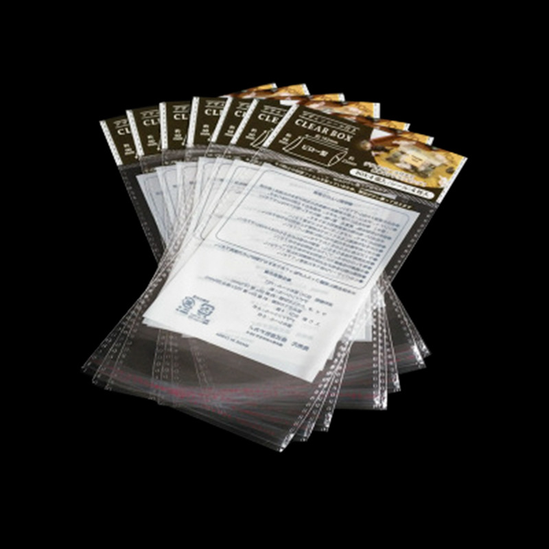 OPP透明塑料袋日文彩色印刷袋卡头挂孔自粘袋