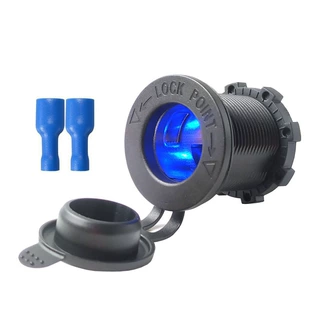 Гнездо USB от прикуривателя с LED для авто мото и катера