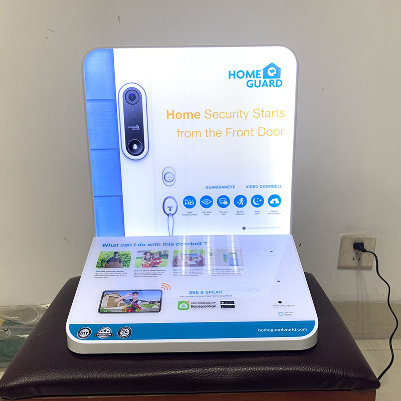 厂家生产亚克力发光音响架数码产品展示架有机玻璃音响展示架