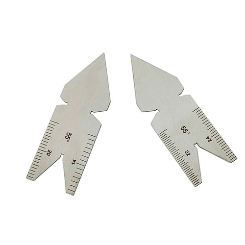 Thread gauge 3pcs thread gauge center gauge 55 degrees 60 degrees measuring and testing thread teaching aids pitch