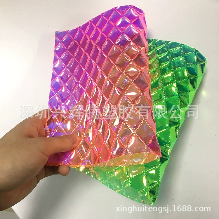 Two-color rainbow retroreflective bag PVC, direct factory sales