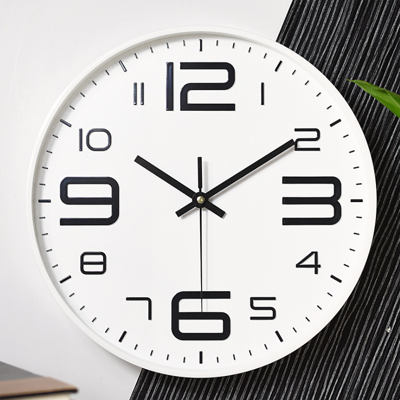 Suministro directo de fábrica sala de estar Reloj de pared reloj estéreo convexo Reloj de pared de plástico reloj de cuarzo de 10 pulgadas