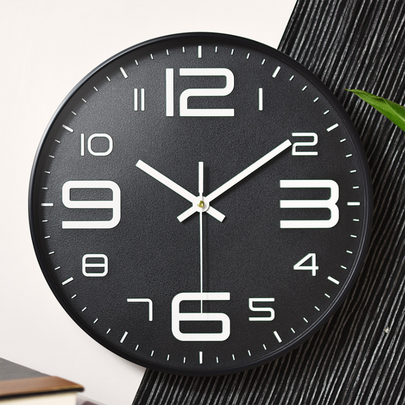 Suministro directo de fábrica sala de estar Reloj de pared reloj estéreo convexo Reloj de pared de plástico reloj de cuarzo de 10 pulgadas