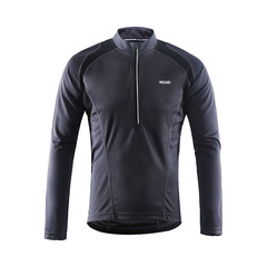 Aisuo Half-Zip Quick-Dry Breathable Cycling Long Sleeve Mountain Bike Jersey 6031