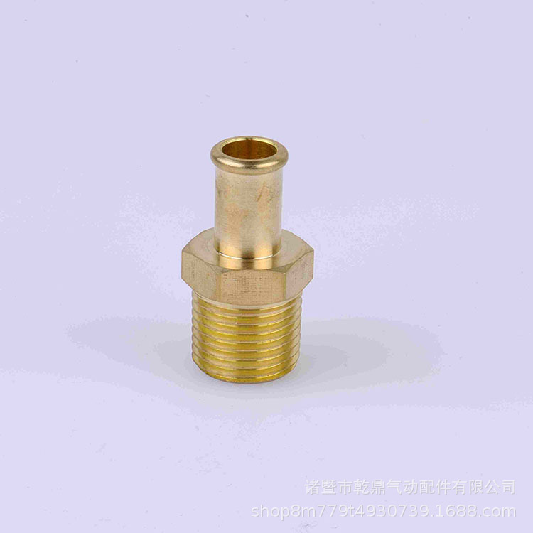 批发高品质 黄铜外丝R型鼠尾 软管公螺纹接头 H1/4"'T1/4''