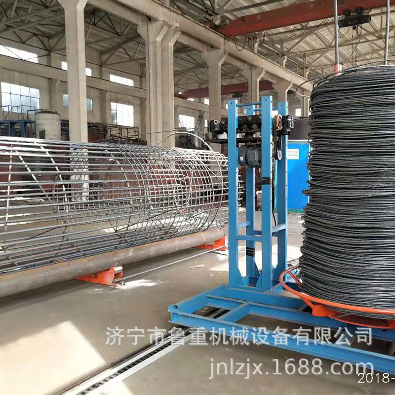 江苏项目专用钢筋笼滚笼机 3000加重双绕筋钢筋笼绕筋机