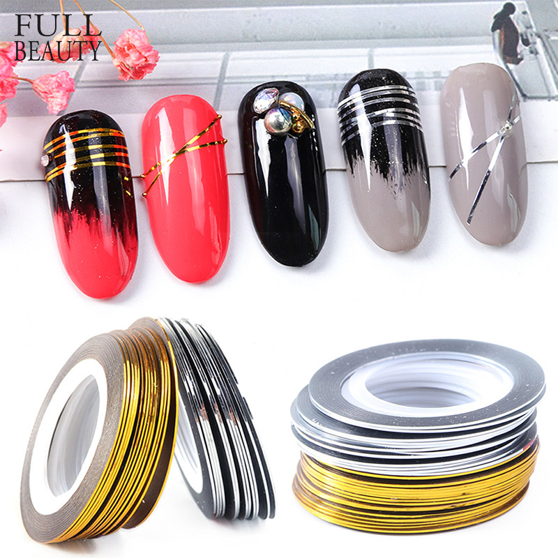 Nail Art cross-border gold and silver wire 2 20 meters ultra-thin coil 0.5mm nail art ultra-thin gold and silver