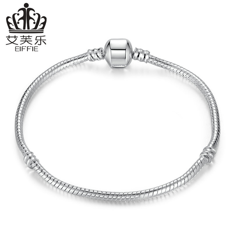 Silver Snake Chain Bracelet for Women, Durable & Stylish