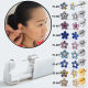 Disposable low pain ear piercing device ear piercing gun ear piercing tool ear nail gun 316L stainless steel flower ear nail