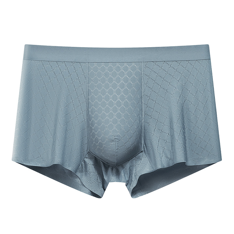 Verano hielo ultra delgado hombre calzoncillos de hombre malla transpirable 3A antibacteriano ligero superelástico secado rápido