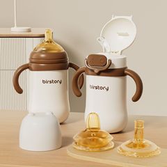赤ちゃんの保温哺乳瓶の部品の乳首の幅の口径の6cmの子供の柔らかいシリコンの乳首の水の口はストローの口にかみ合います。