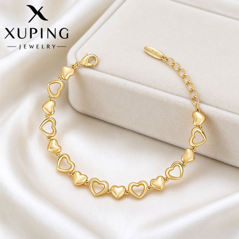 Pulsera Geométrica 14K para Mujer de Aleación de Cobre con Pedrería image 16